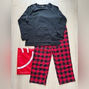 New Lapasa Women’s Flannel Pajama Pullover Set Size S 100% Cottton